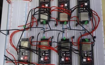 Someone wired up seven ESP32s to make ~0.4B LLM, you can too