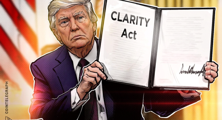 Trump is pushing for Clarity Act passage alongside crypto leaders Trump is pushing for Clarity Act passage alongside crypto leaders