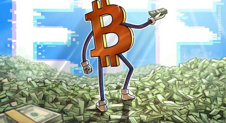 Bitcoin ETFs Jump to .52B After BTC Jumps 25% in August Inflow
