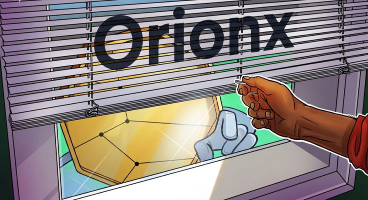 Tether-backed Orionx closes after M custody gap Tether-backed Orionx closes after M custody gap